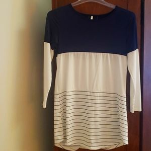 Navy and White Tunic